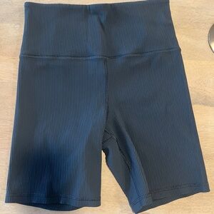 Athleta forest green Ribbed Shorts